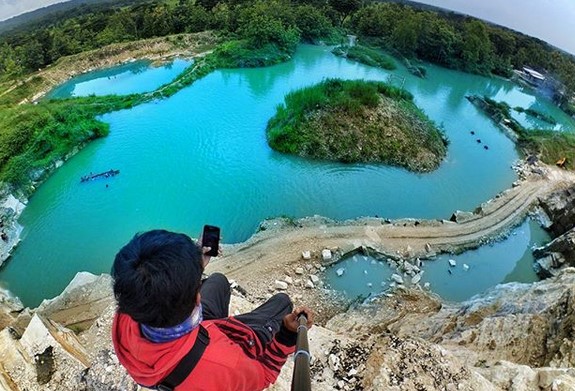Wisata Telaga Biru Semin Gunung Kidul 5