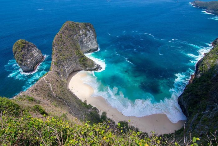 10 Gambar Pantai Kelingking Beach, Harga Tiket Masuk Nusa Penida Pulau Bali  Karang Dawa Secret Point | JejakPiknik.Com