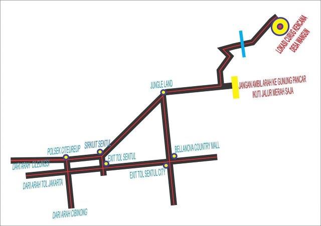 Akses Menuju Curug Putri Kencana 11 Akses Menuju Curug Putri Kencana 11