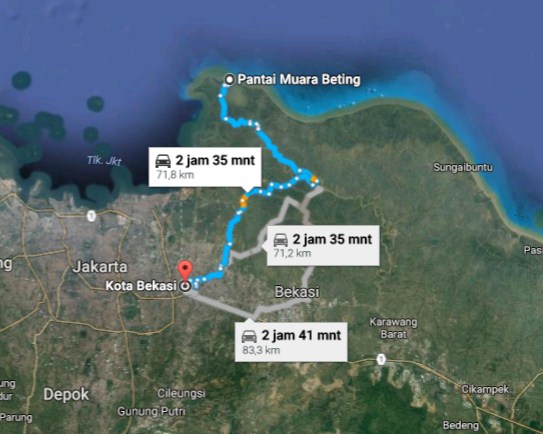 Rute Akses Jalan Menuju Ke Lokasi Pantai Muara Bendera Bekasi dan Berapa Harga Tiket Masuknya? 4