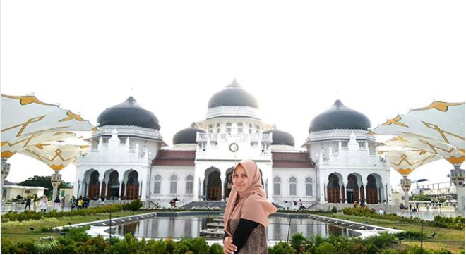 10 Gambar Masjid Raya Baiturrahman Aceh, Lokasi Alamat, Arsitektur Pembangunan + Keunikan Bangunan 3