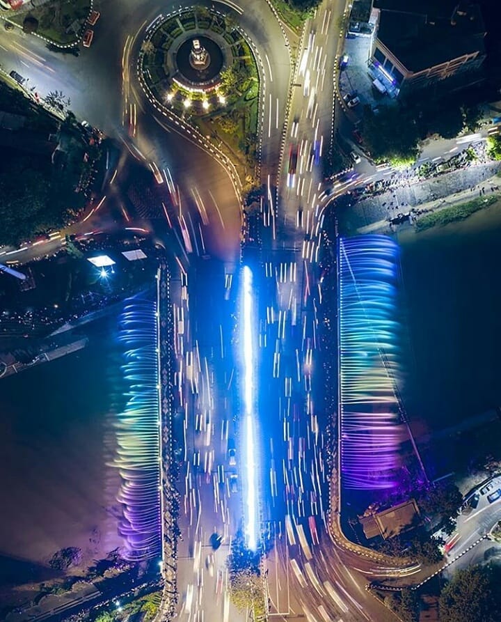 Video Indahnya Semarang Bridge Fountain, Proyek Jembatan Air Mancur Pertama di Indonesia 1