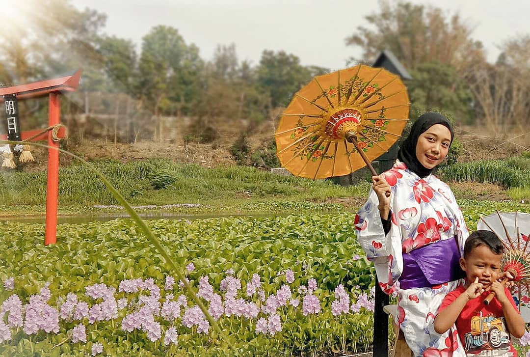 Bak Seperti di Negeri Sakura, Intip Pesona Kalinampu Natural Park Bantul 5