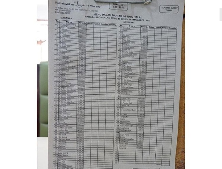Rumah Makan Lumpia Semarang di Bandung 1 Rumah Makan Lumpia Semarang di Bandung 1