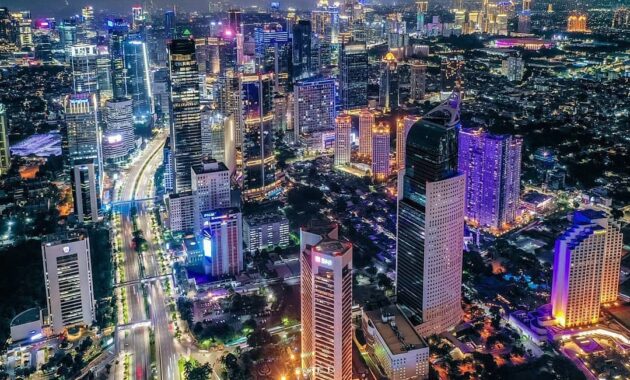 10 Gambar Kota Jakarta 2022 Foto Malam Hari Dari Atas 