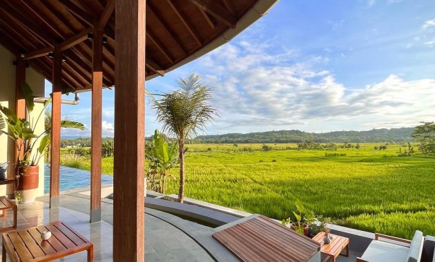 Villa Jogja Senang, Hidden Gem Dengan Infinity Pool Yang Menyuguhkan Pemandangan Sawah Hijau 9