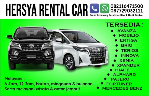 Daftar Harga Rental Sewa Mobil Cirebon, Avanza Rp.300.000 Innova Rp.550.000 2 Daftar Harga Rental Sewa Mobil Cirebon, Avanza Rp.300.000 Innova Rp.550.000 2