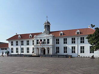 Suasana Lapangan Fatahillah Kota Tua Jakarta