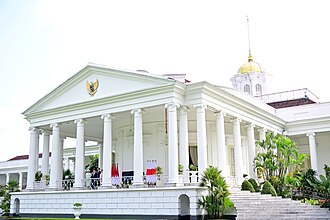 Area sekitar Istana Bogor sebagai patokan rute keluarga dari Kebun Raya