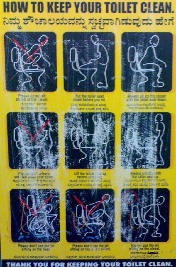 Ilustrasi fasilitas toilet publik untuk panduan toilet keluarga